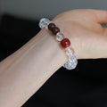 8mm clear quartz crystal bracelet