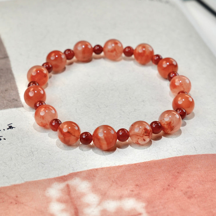 8mm Red Agate Bracelet