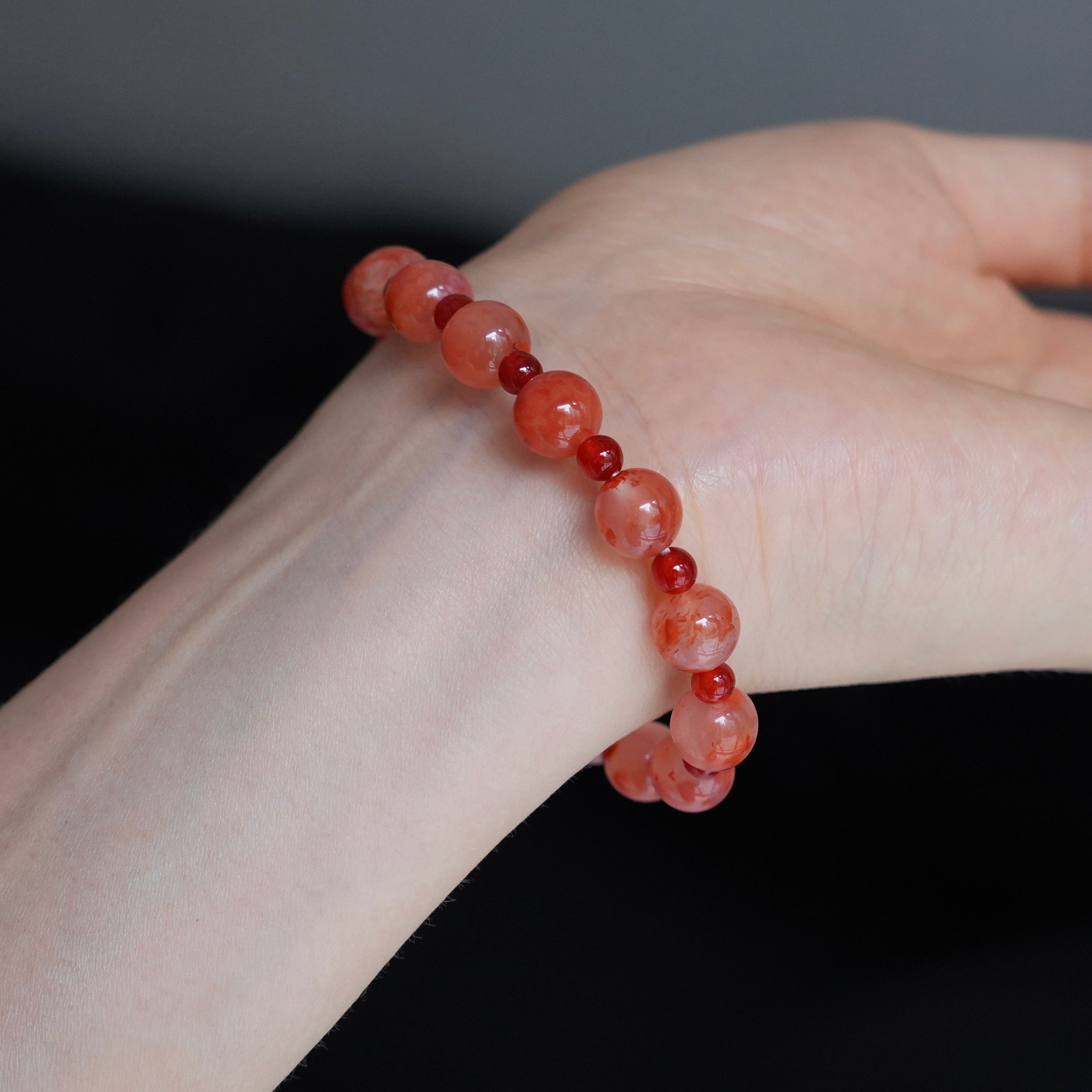 8mm Red Agate Bracelet