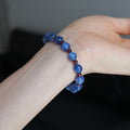 8mm Kyanite & 4mm Garnet Crystal Bracelet