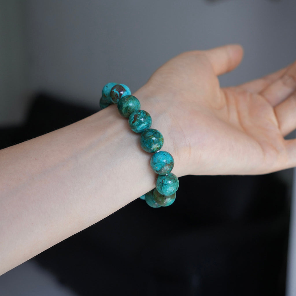 12mm Chrysocolla Phoenix Stone Bracelet