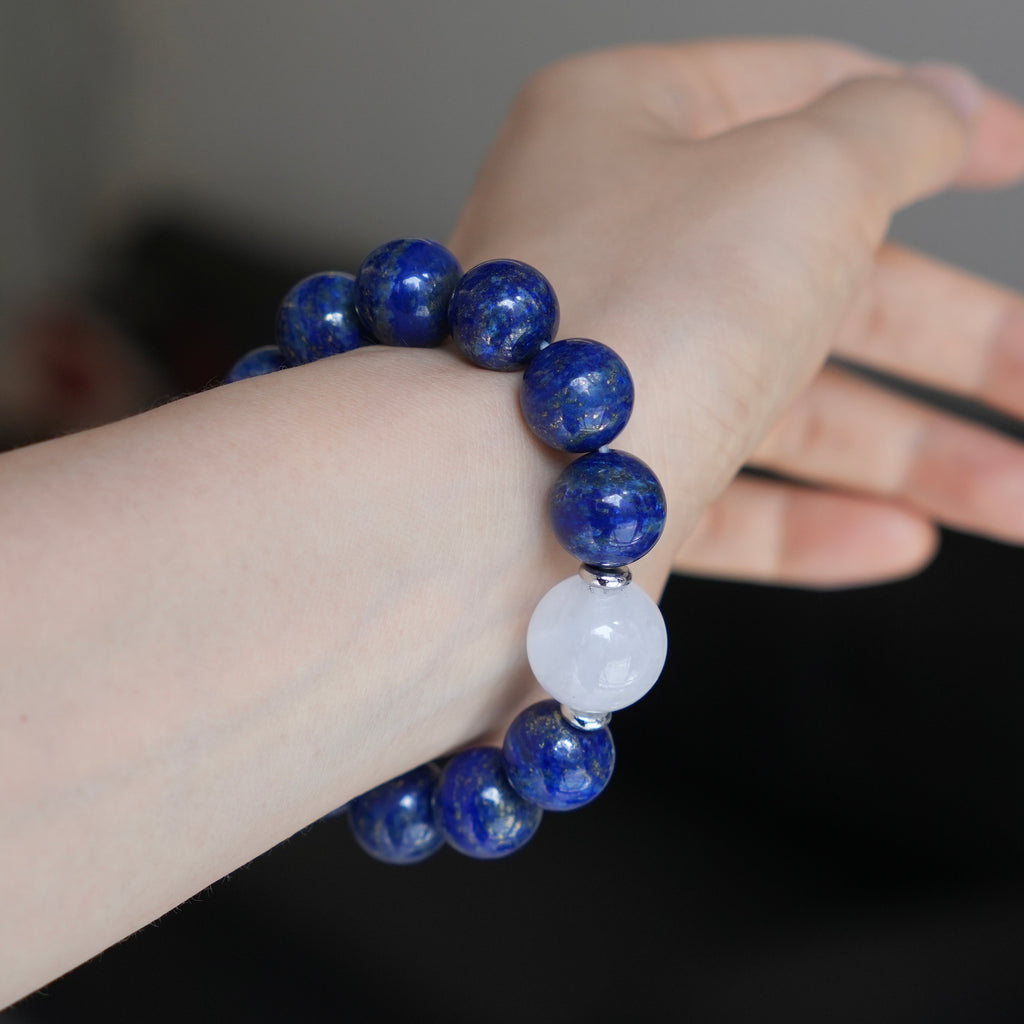 13mm Lapis Lazuli Crystal Bracelet