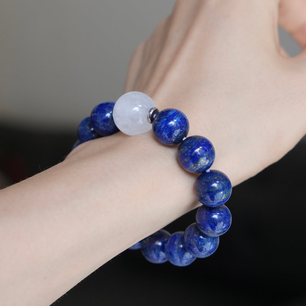 13mm Lapis Lazuli Crystal Bracelet