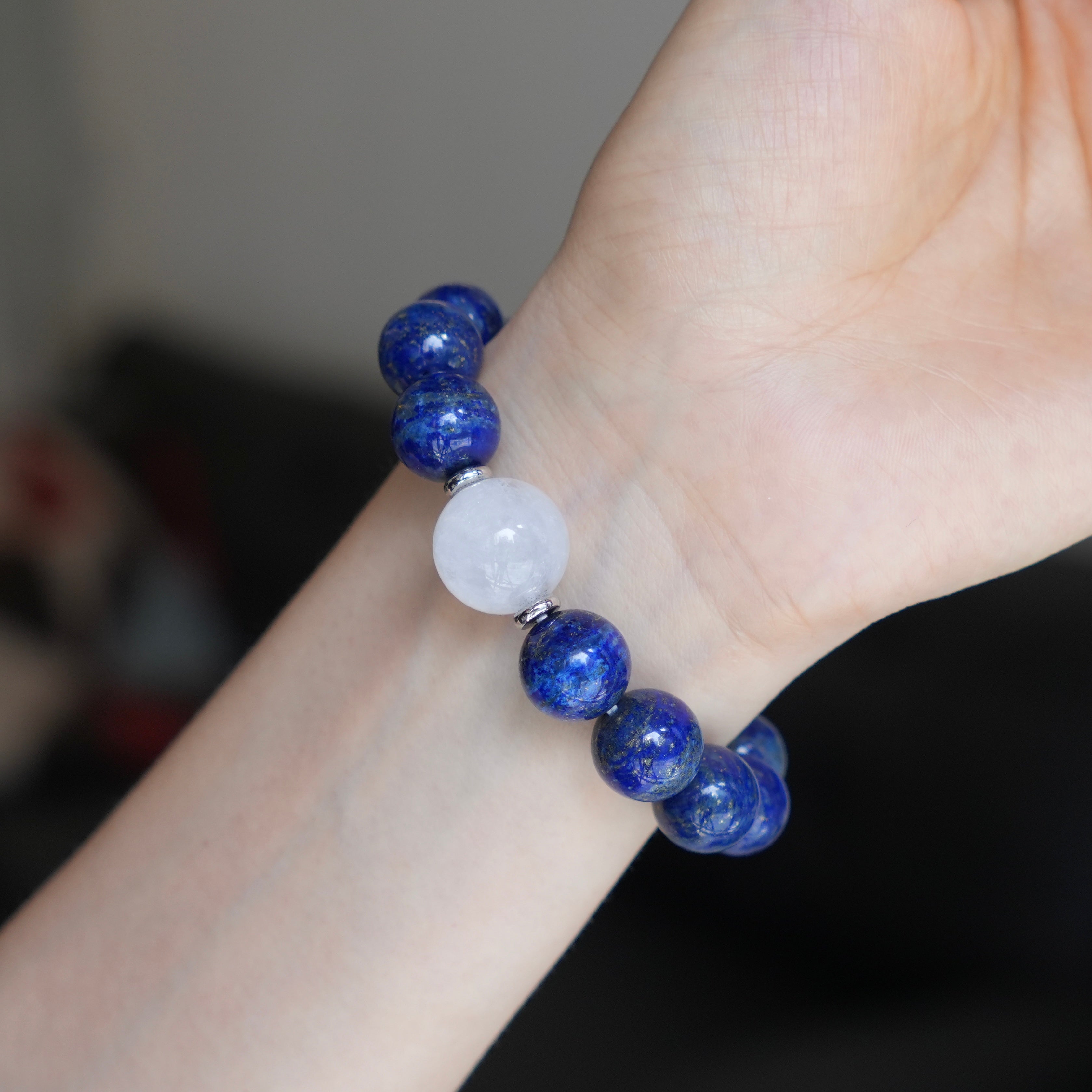13mm Lapis Lazuli Crystal Bracelet