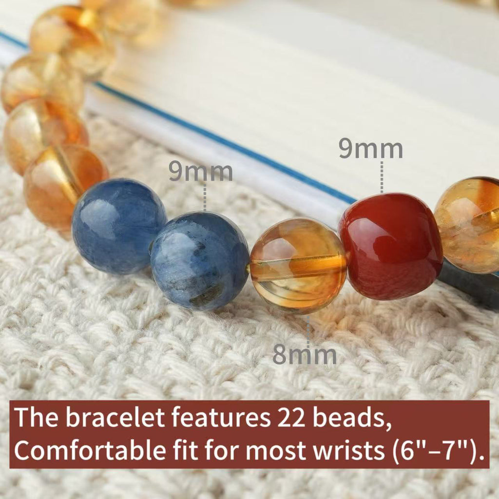 8mm Citrine Crystal Bracelet