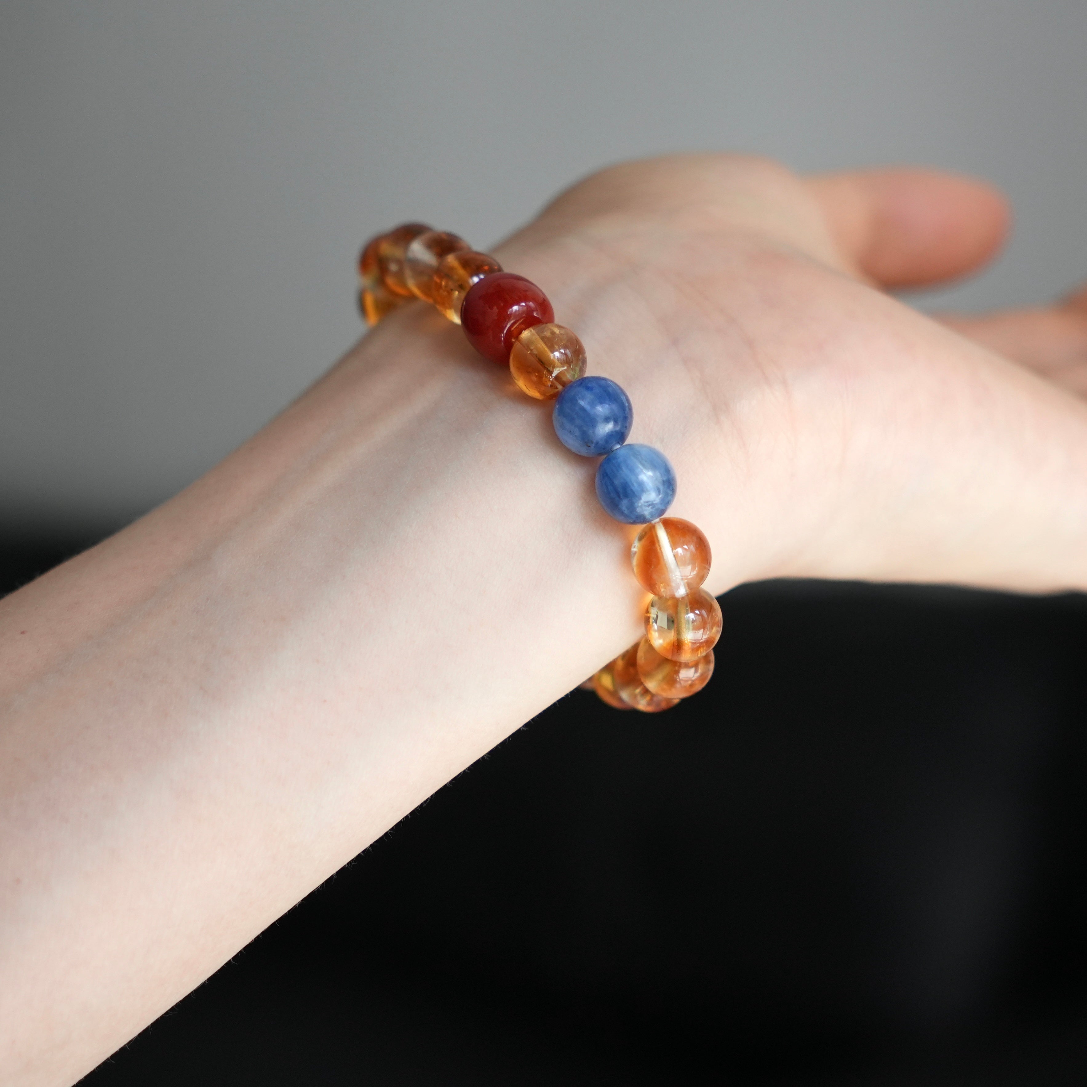 8mm Citrine Crystal Bracelet